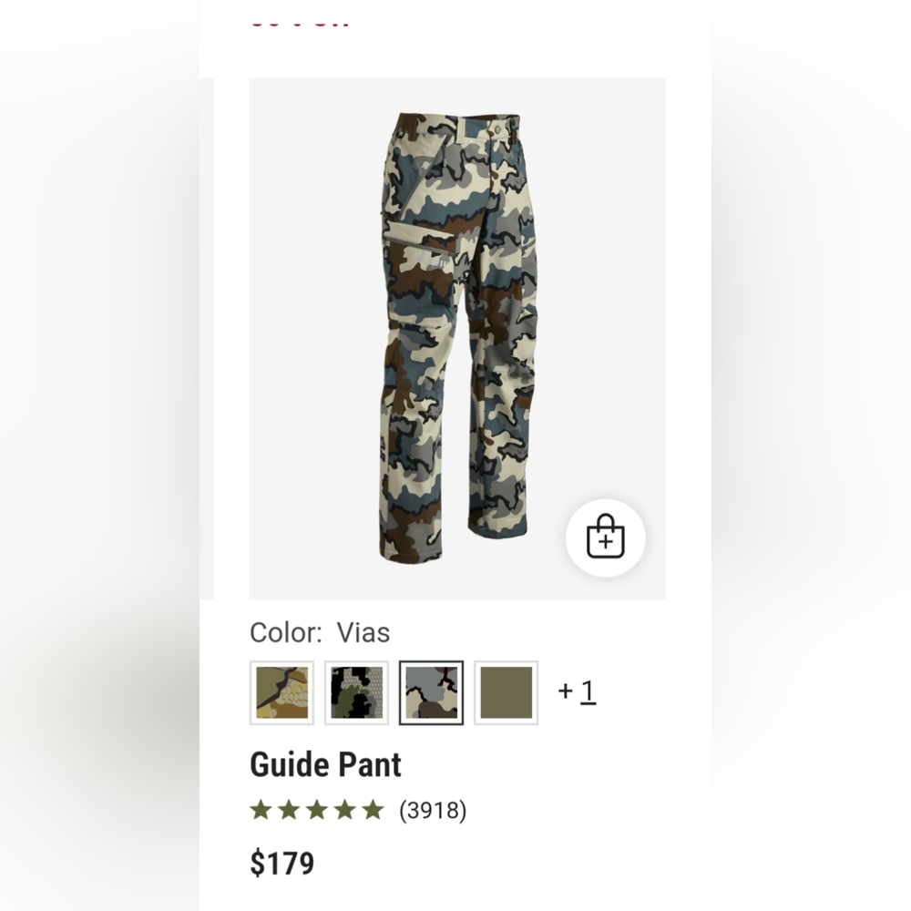 KUIU Guide Pant, Men's size 34